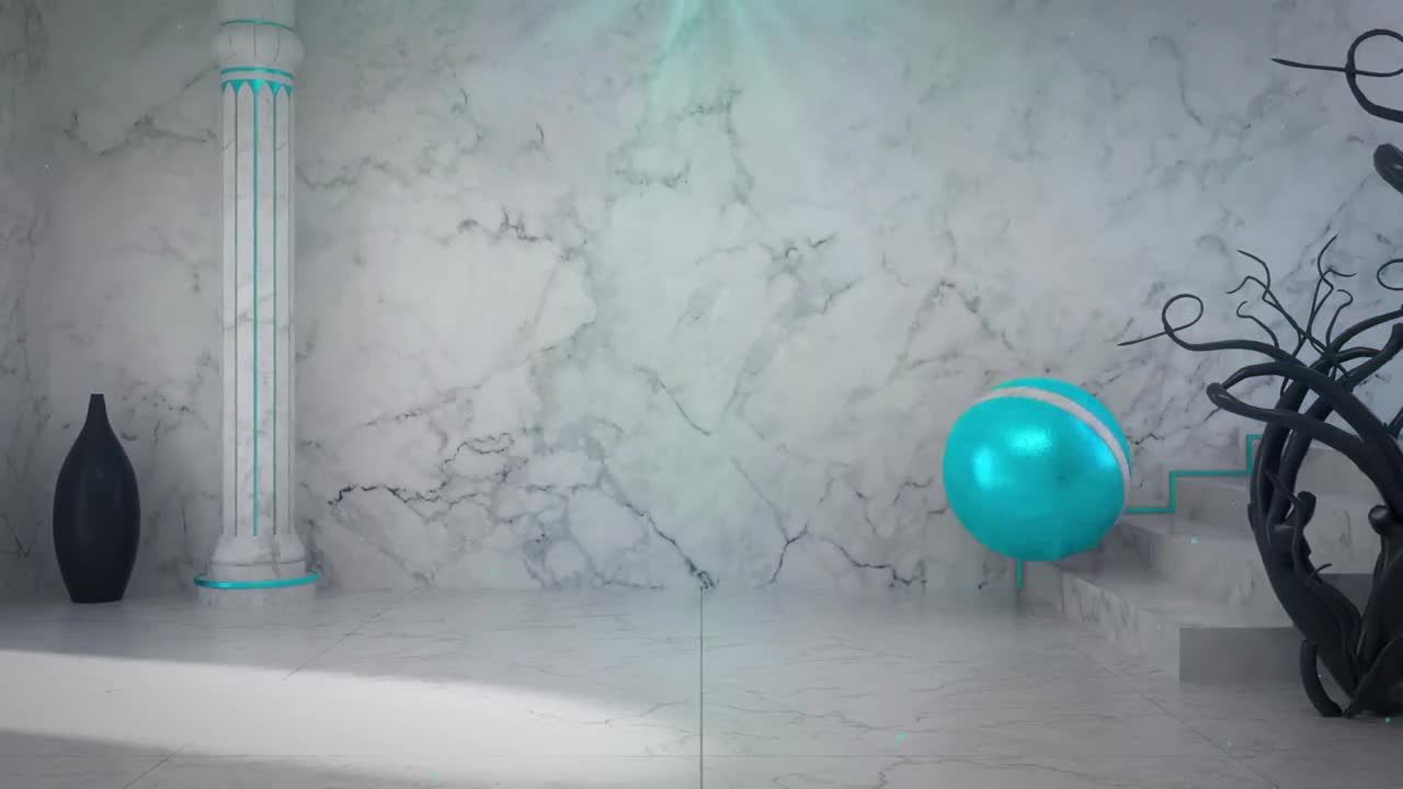 楼梯球徽标显示素材库精选AE模板