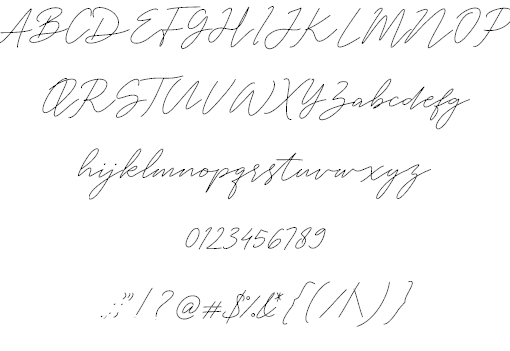 White Angelica font插图1