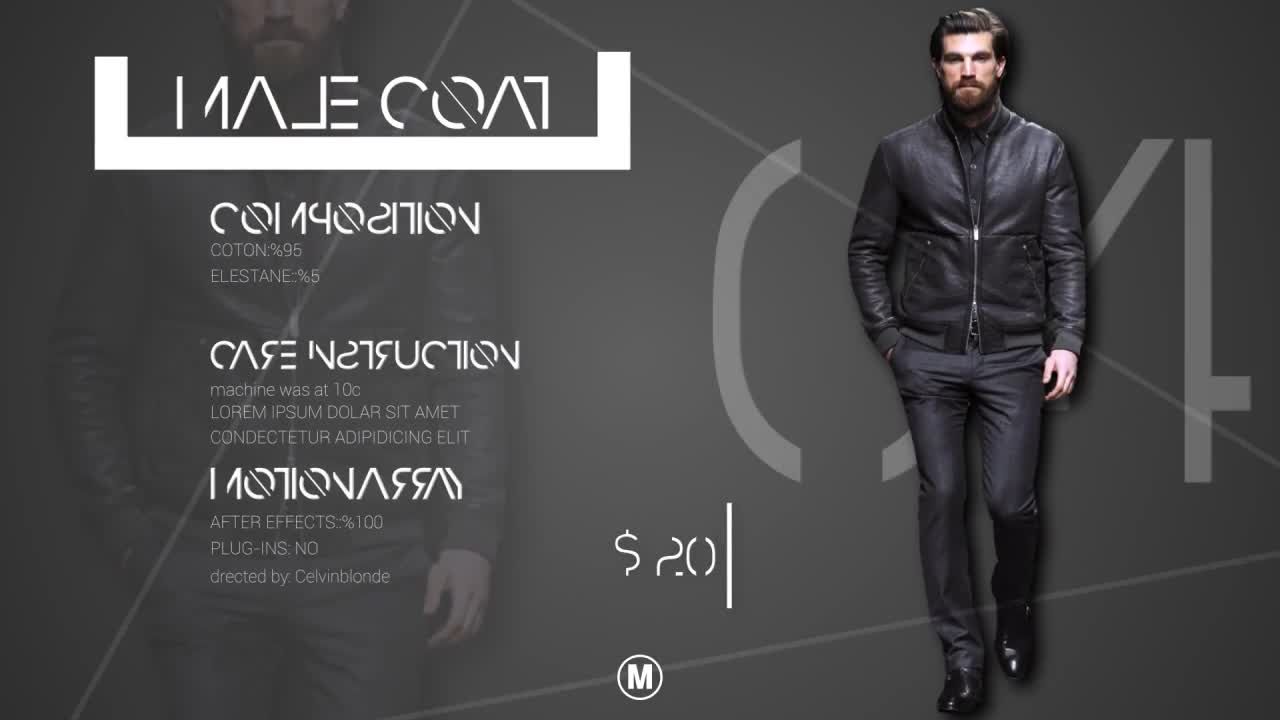 时尚衣装设计介绍素材库精选AE模板