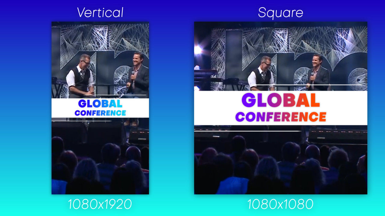 事件促销垂直和方形照片素材库精选AE模板