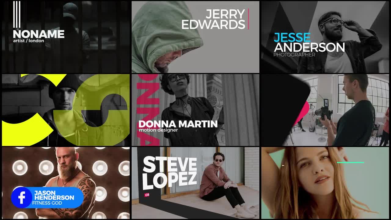 独特设计的现代优雅字幕条动画素材库精选AE模板