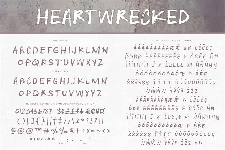 Heartwrecked font插图1 Heartwrecked font插图1