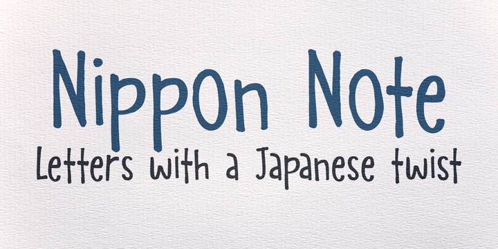 Nippon Note Font Family素材之家精选英文字体