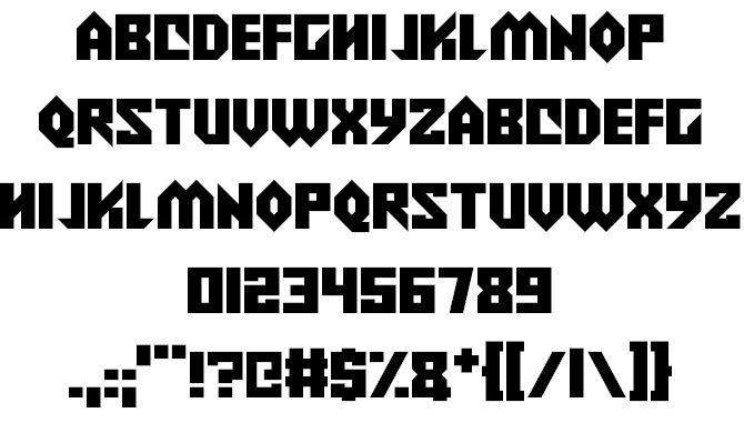 Alien Wars font插图1