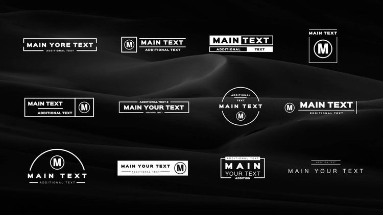 12个外观平滑的文本动画素材库精选AE模板