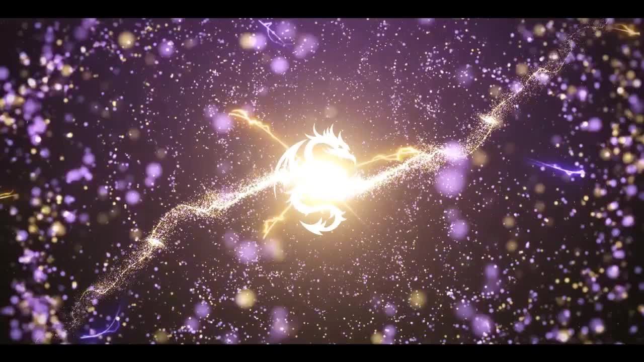 空间粒子轨迹Logo显示素材库精选AE模板