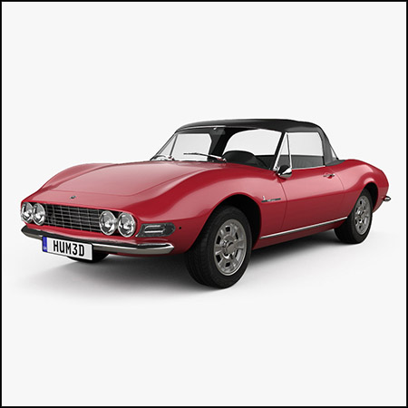 Fiat Dino Spider 2400 1969菲亚特汽车素材之家精选3D模型