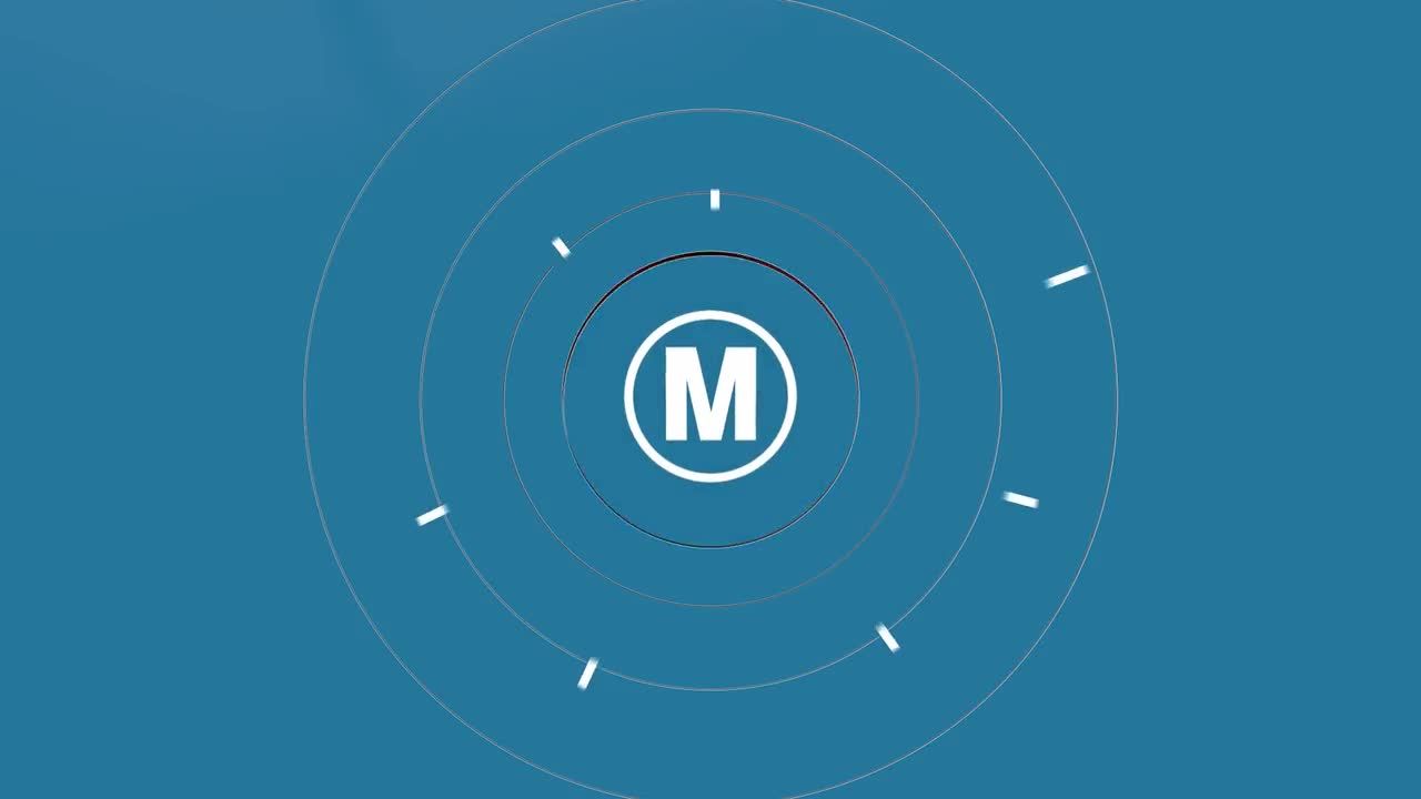 3D圆形标志显示素材库推荐PR模板