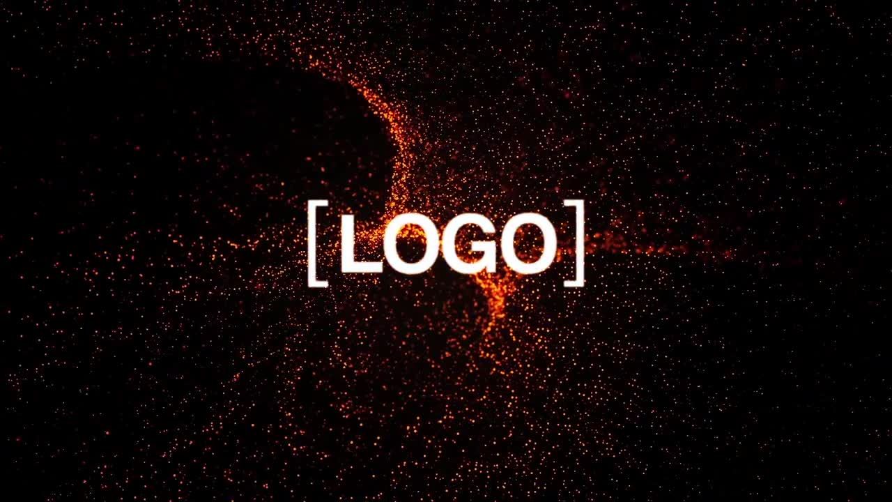 动画发光粒子华丽地徽标展示素材库精选AE模板