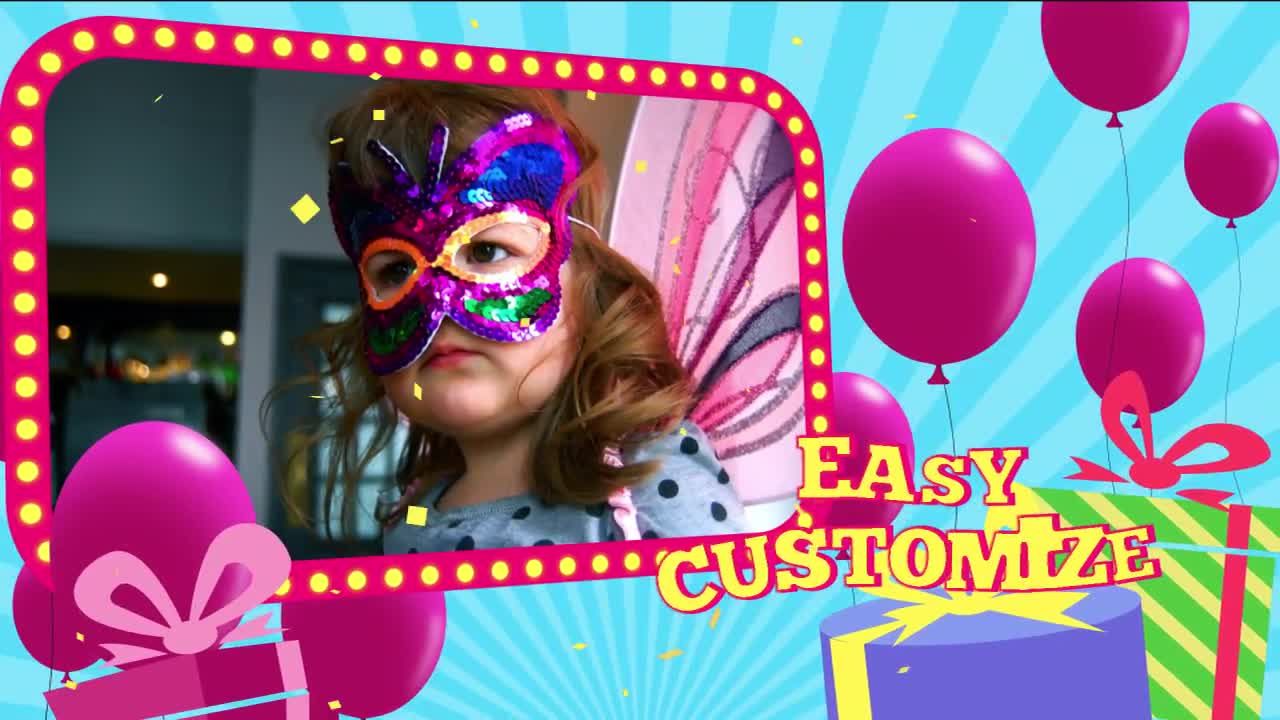 儿童生日庆祝活动素材库精选AE模板