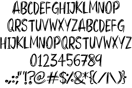 Superscratchy font插图1