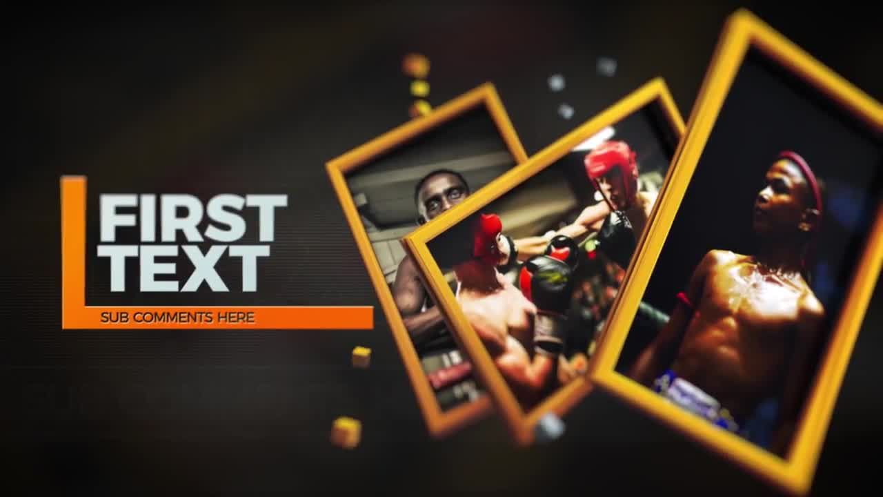 动画帧3D相框幻灯片素材库精选AE模板