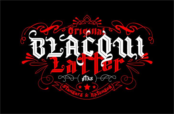 Vtks Blacqui Latter font插图
