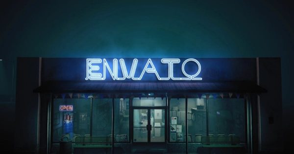 霓虹灯店招展示视频样机素材库精选AE模板 Epic Neon in The Street