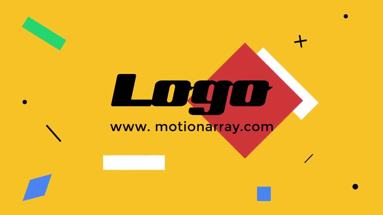 几何十大视频徽标动画素材库精选AE模板