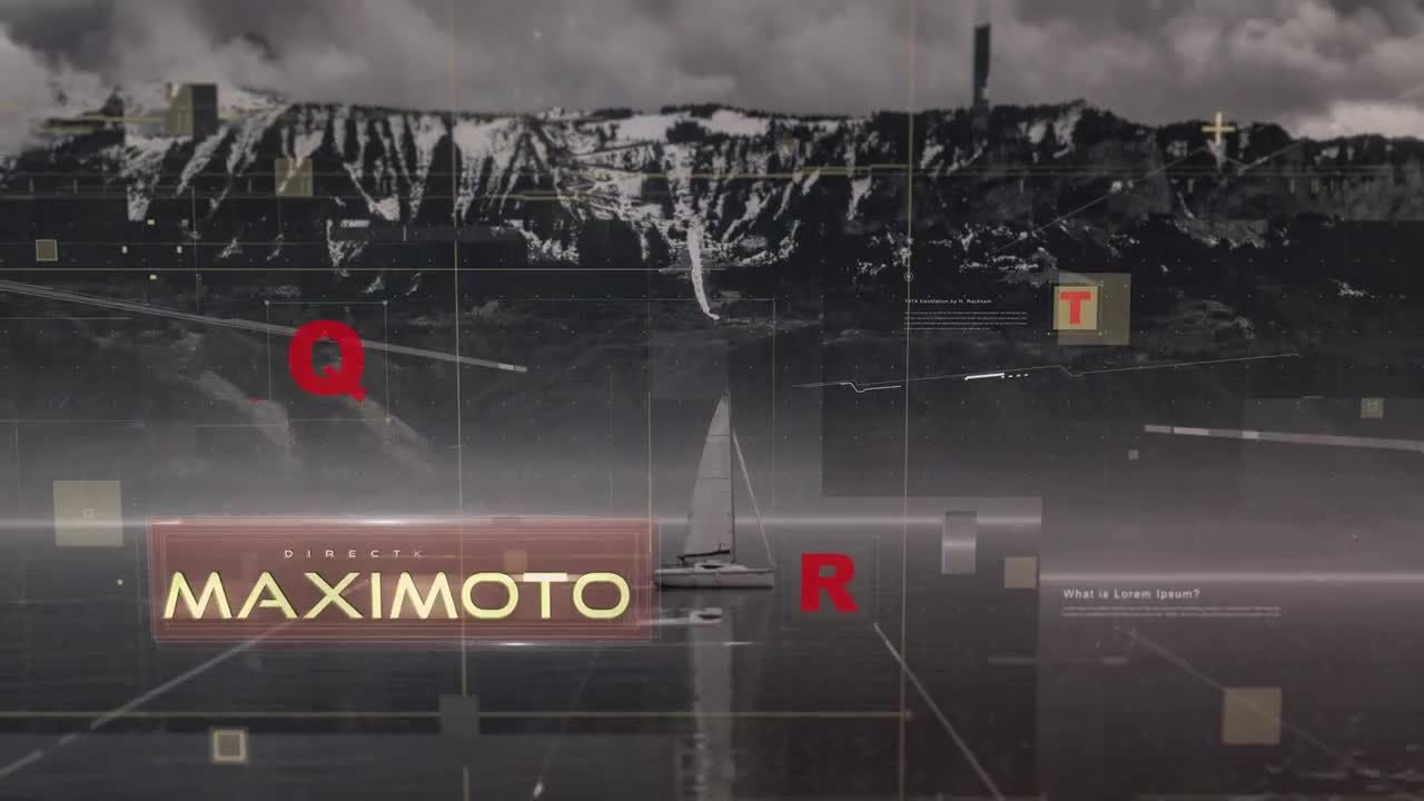 科学视差幻灯片开场白素材库精选AE模板