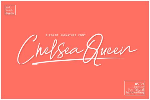 Chelsea Queen Demo font素材之家精选英文字体