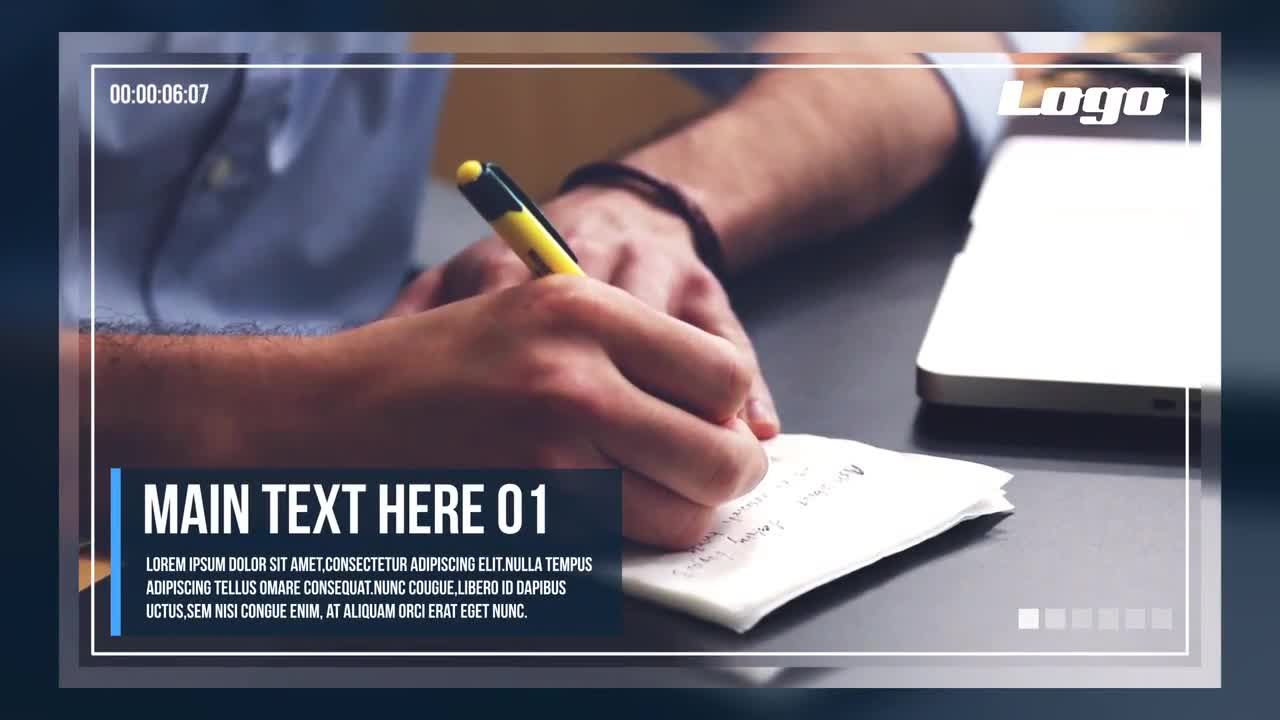 干净而现代的企业介绍幻灯片素材库精选AE模板