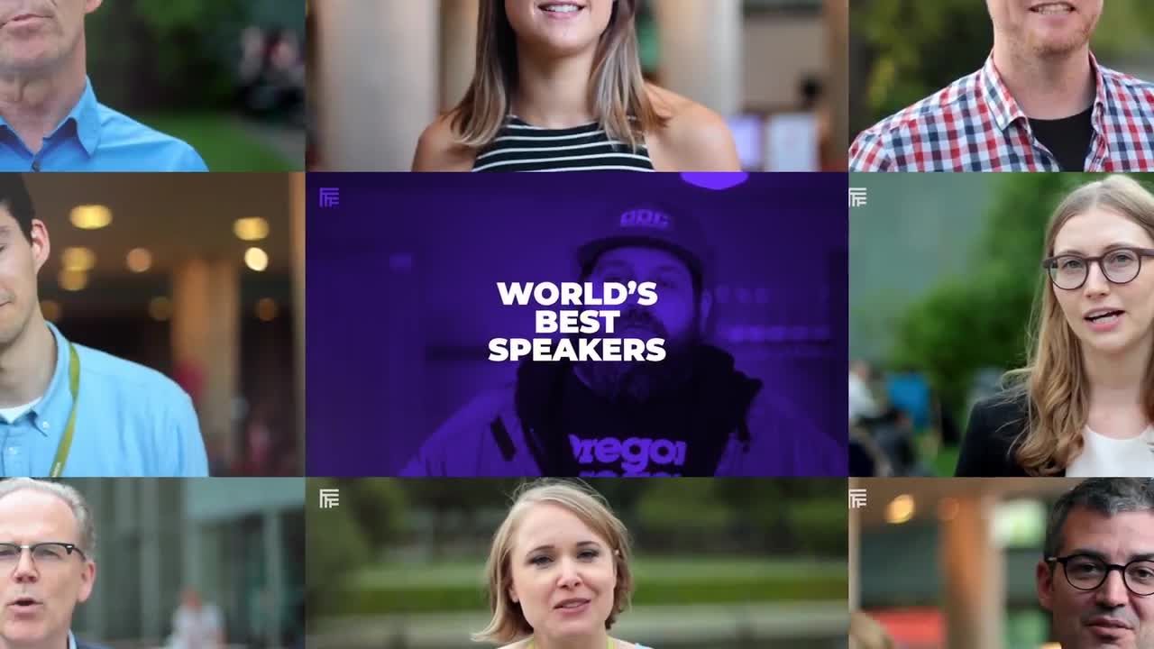 干净简约的会议活动促销PR模板