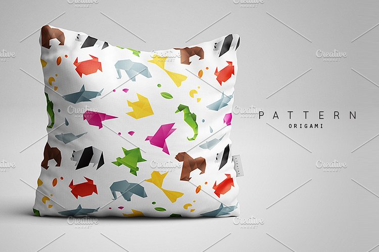 小动物折纸矢量图标 Animals Origami插图(3)