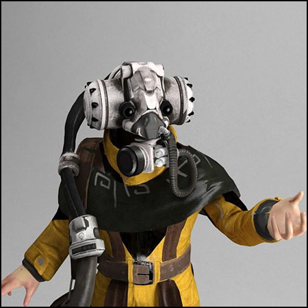 Air Priest SciFI Character科幻游戏角色素材之家精选3D模型