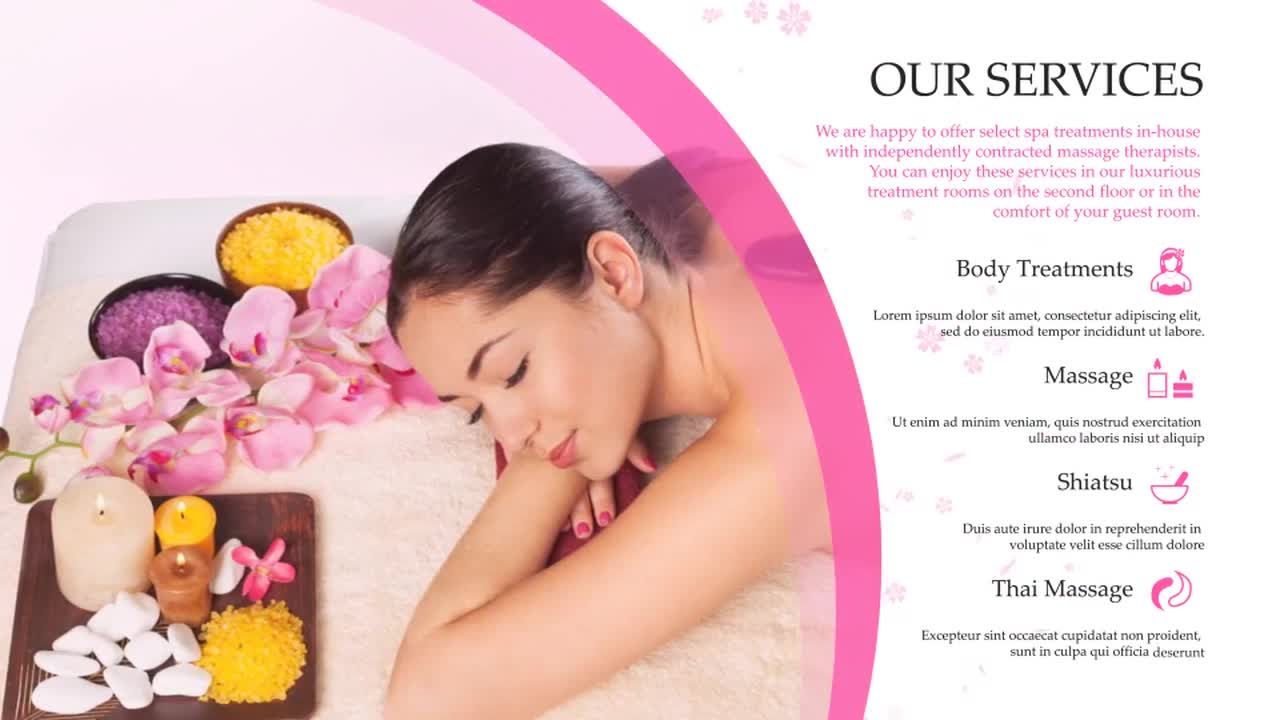 优雅的酒店美容Spa促销素材库精选AE模板