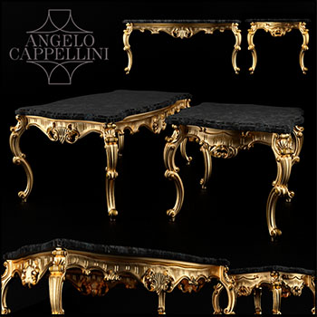 欧洲风格豪华餐桌素材之家精选3D模型