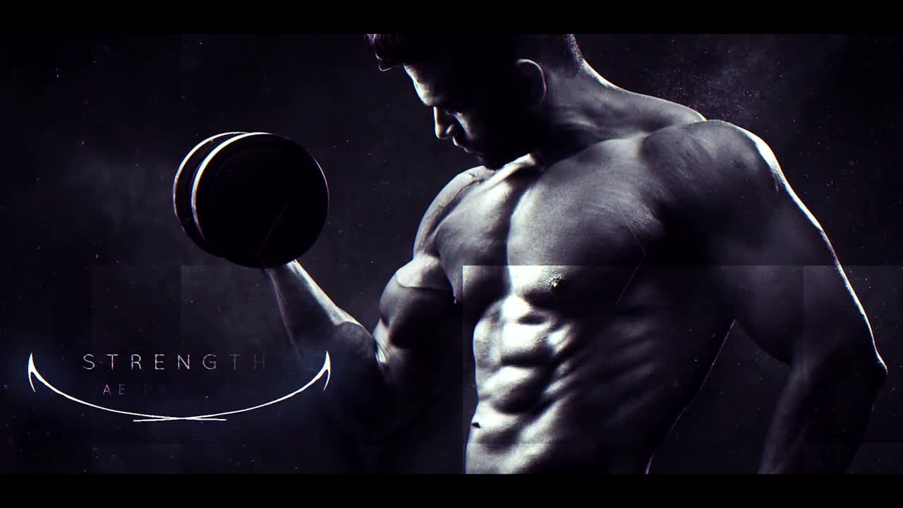 醒目的广告黑暗能量幻灯片素材库精选AE模板