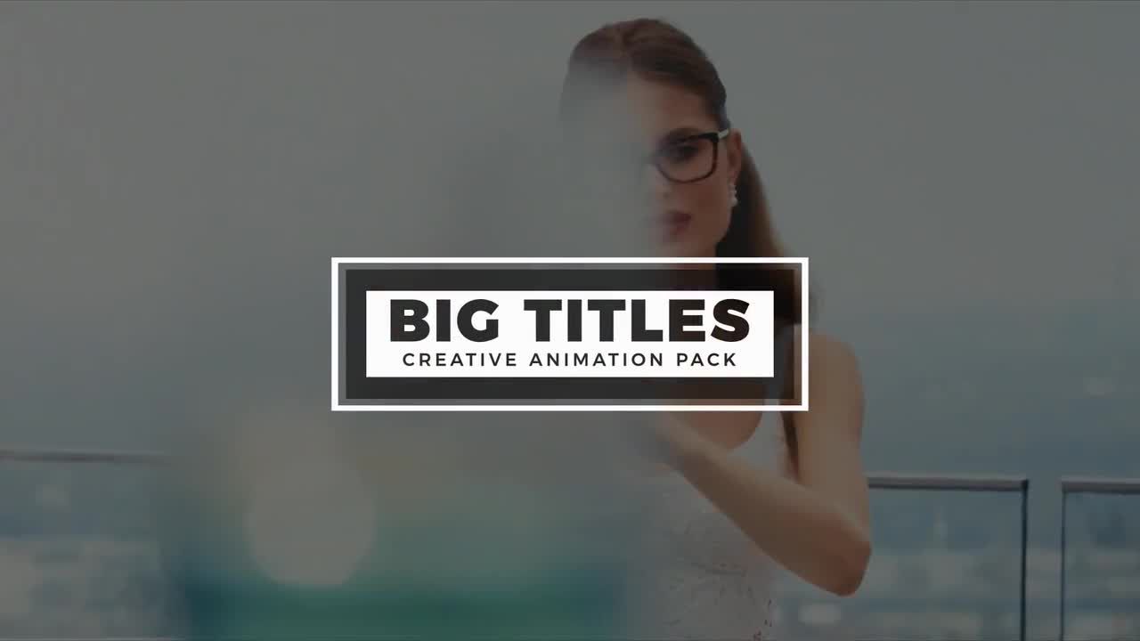 10个干净专业风格化全屏标题动画素材库精选AE模板