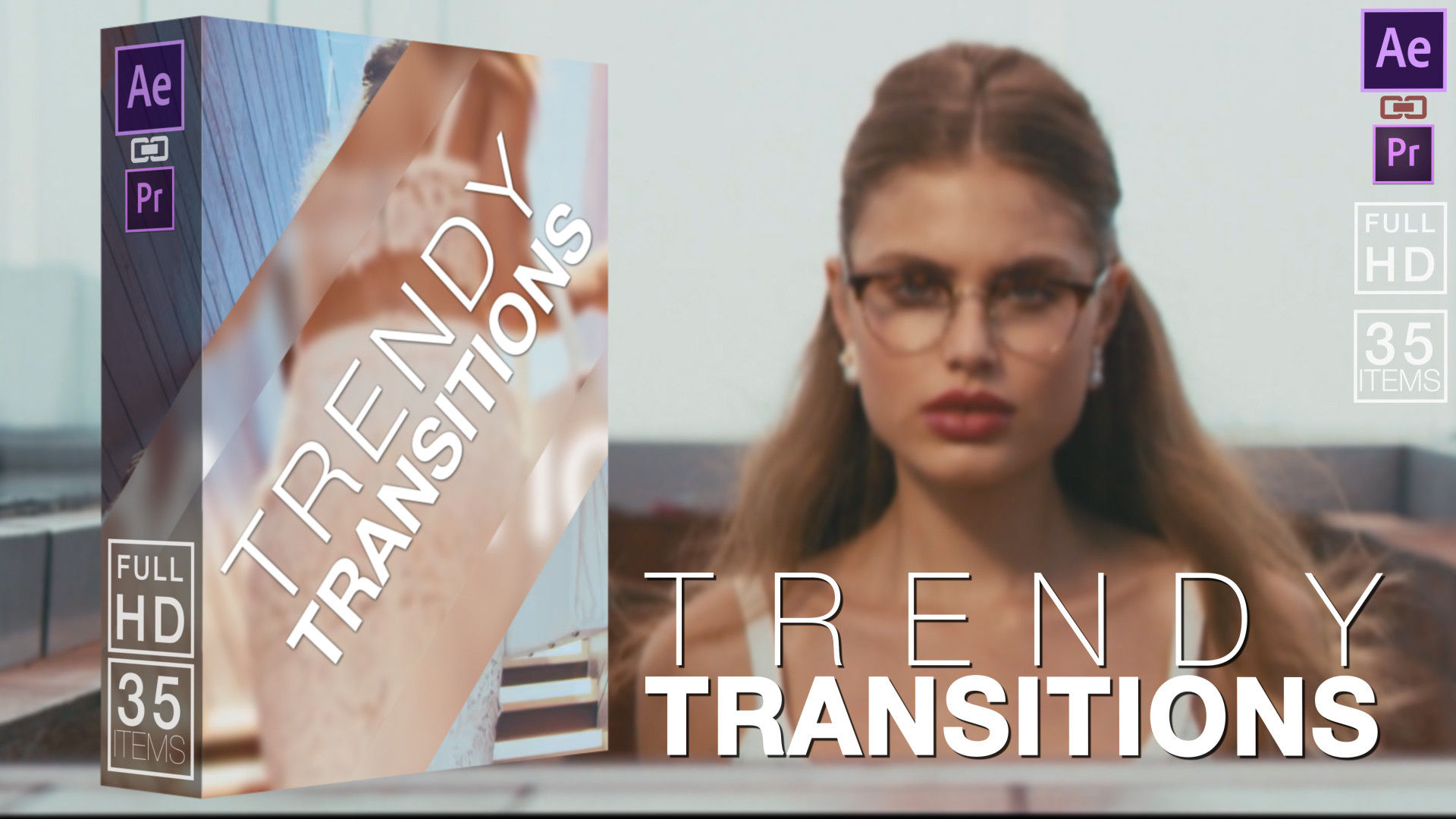 动态动画的视频过渡素材库精选AE模板