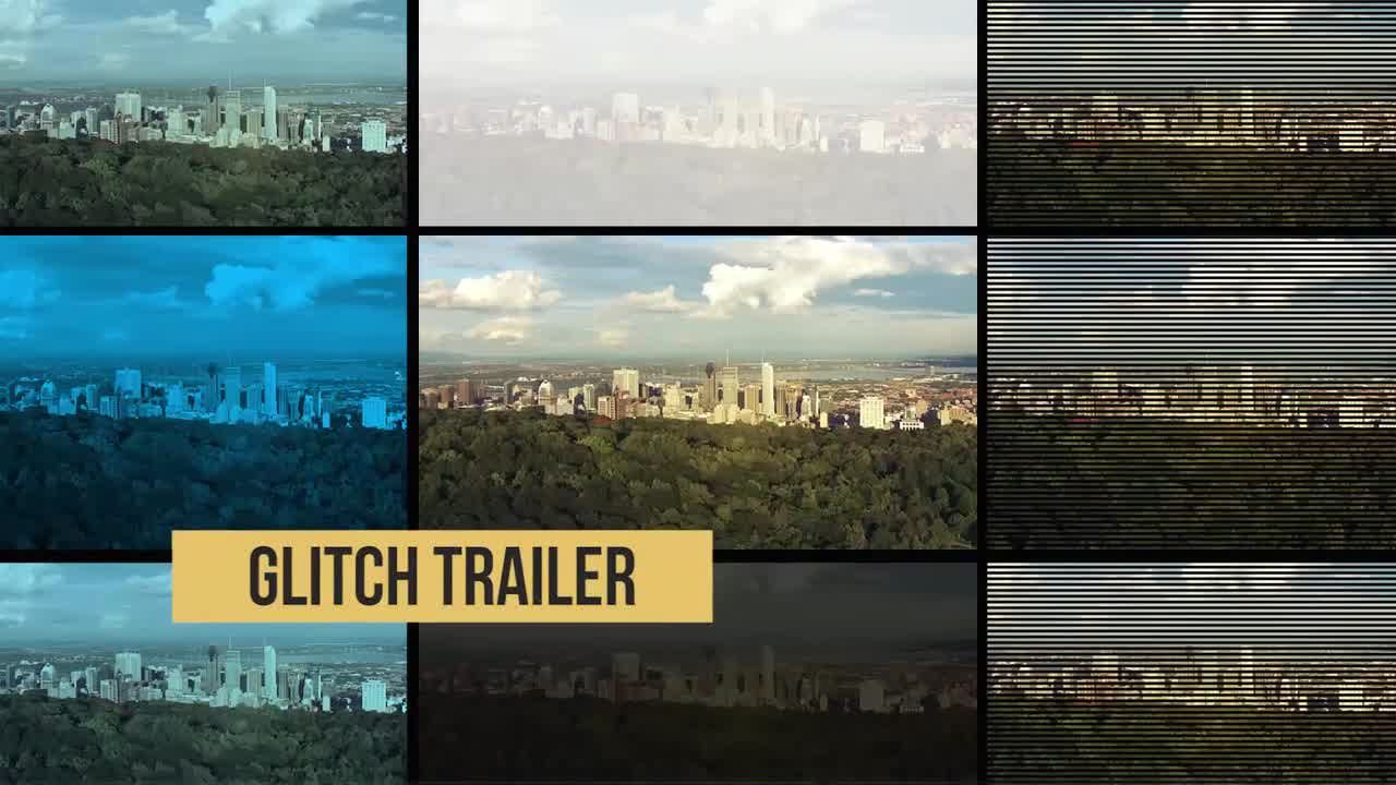 时尚毛刺故障效果过渡Pr模板