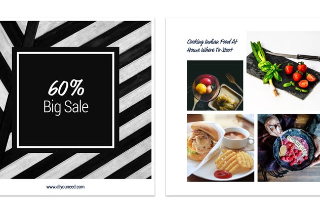 Instagram社交媒体Banner设计模板 Instagram Banners Pack 2插图(2)