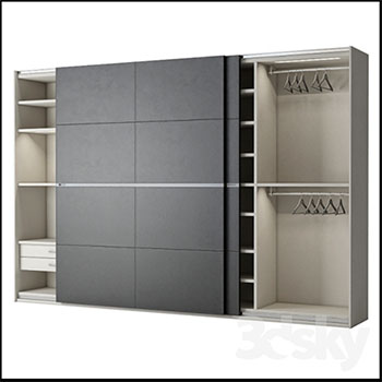 滑动移门衣柜素材之家精选3D模型