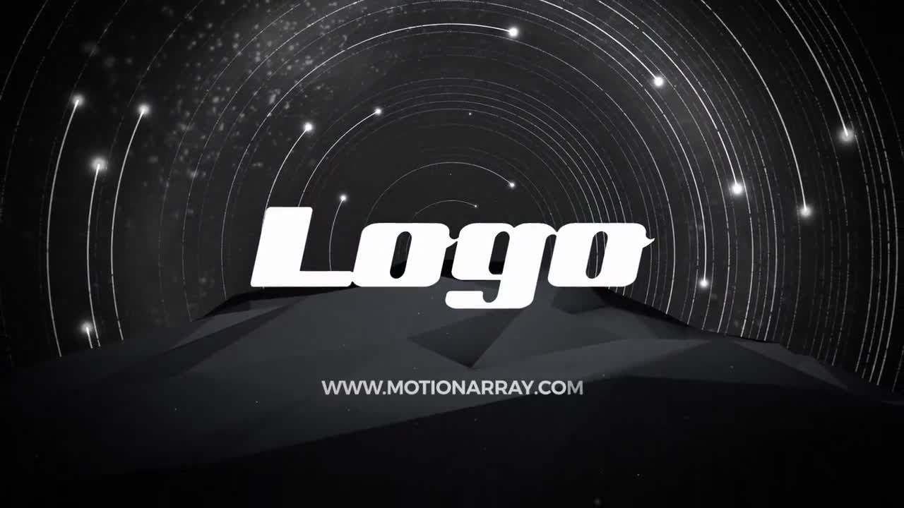 星星运动标志显示徽标素材库精选AE模板