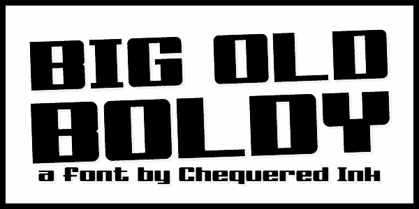 Big Old Boldy font插图 Big Old Boldy font插图
