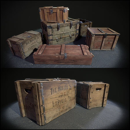 木箱素材之家精选3D模型