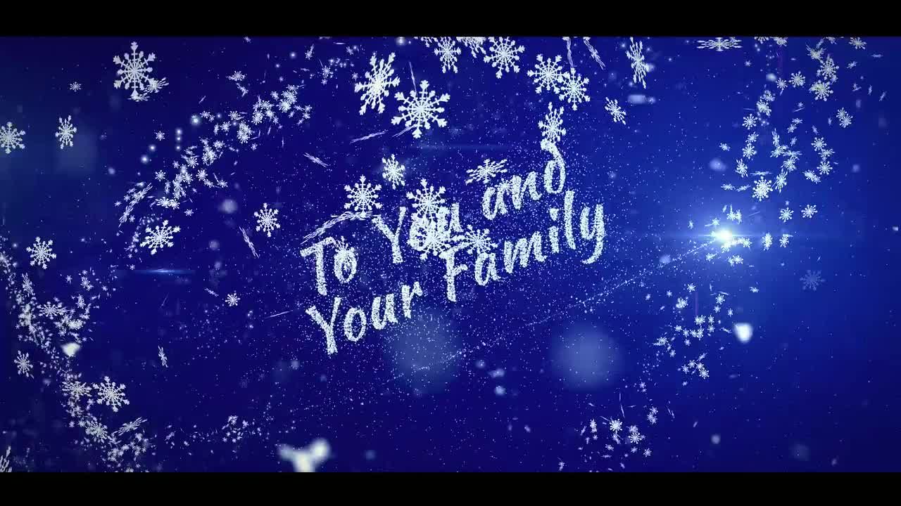 圣诞节问候和徽标转场素材库精选AE模板