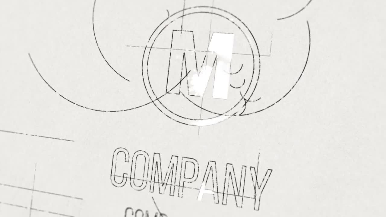 手绘艺术logo素描动画素材库精选AE模板