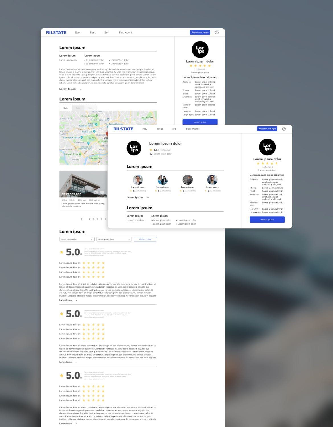 房地产租赁销售网站设计HTML模板素材库精选 RILSTATE – Real Estate Homepage Template插图(5)