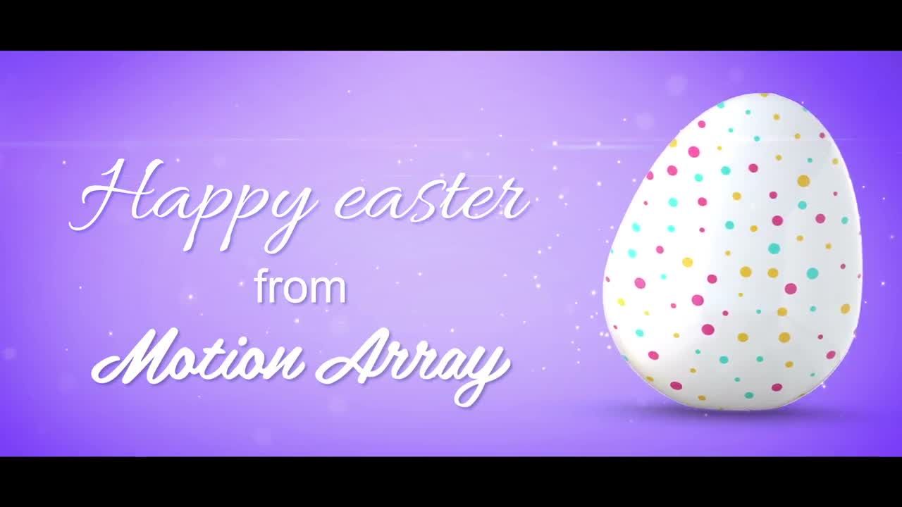 创意明亮鲜艳复活节元素素材库精选AE模板