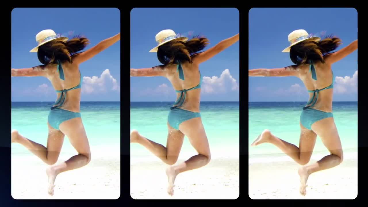 图片快速滑动过渡效果素材库精选AE模板