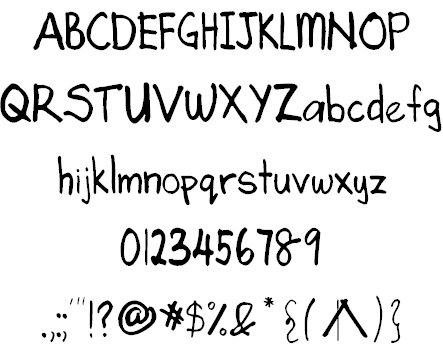 Angela's Handwriting font插图2 Angela's Handwriting font插图2