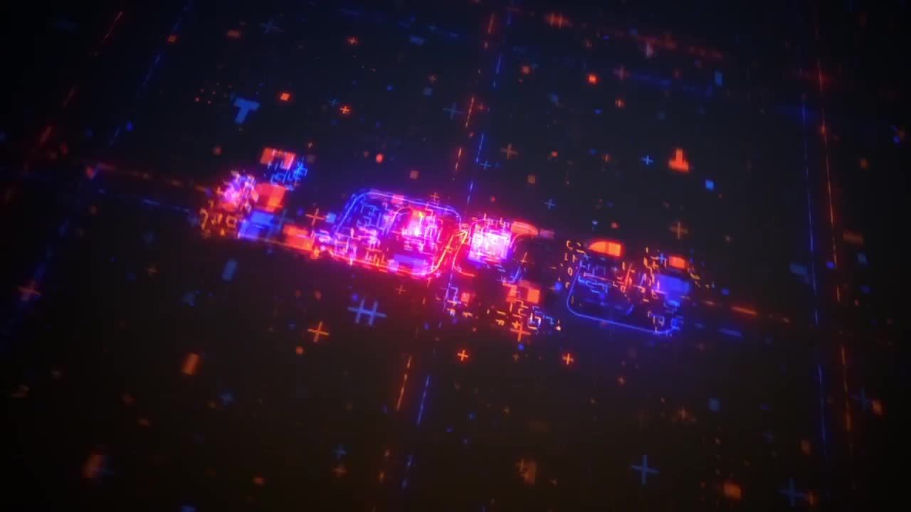 徽标显示技术素材库精选AE模板