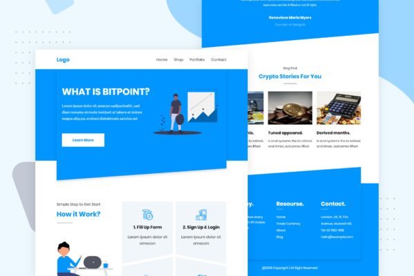 区块链加密货币网站推广EDM邮件模板素材库精选 Crypto – Email Newsletter