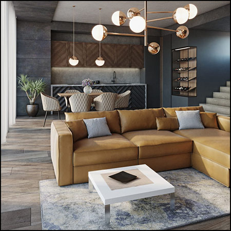 20款现代沙发、扶手椅、桌子素材之家精选3D模型