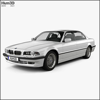宝马汽车BMW 7 series L e38 1998 素材之家精选3D模型