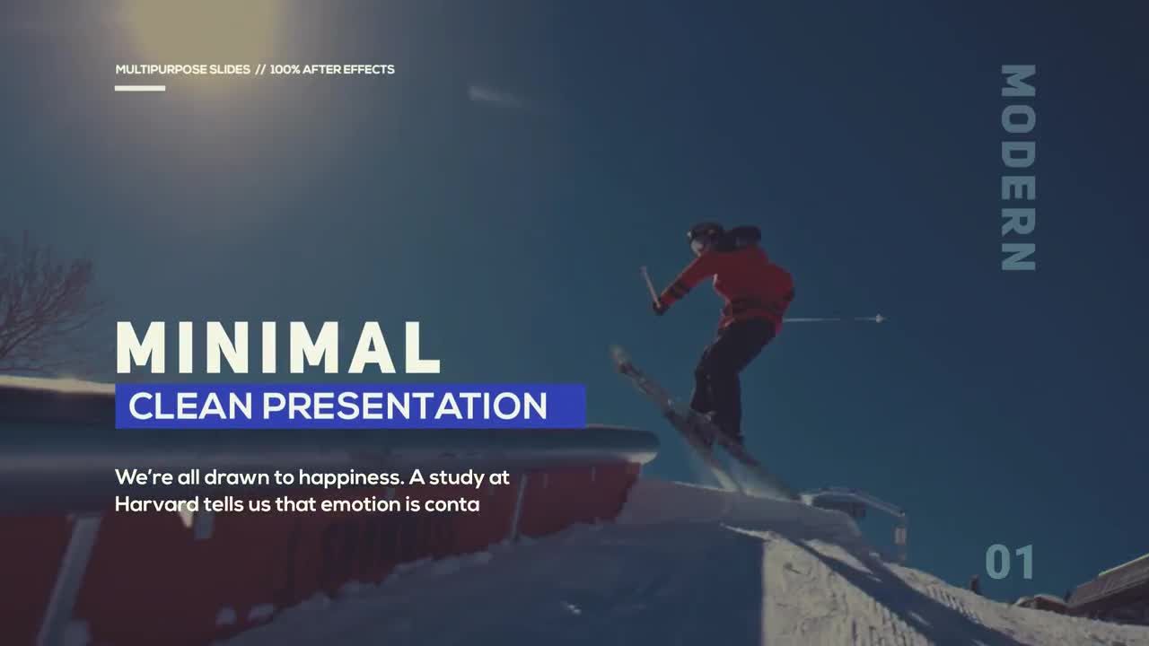 干净简约时尚视频镜头切换特效素材库精选AE模板