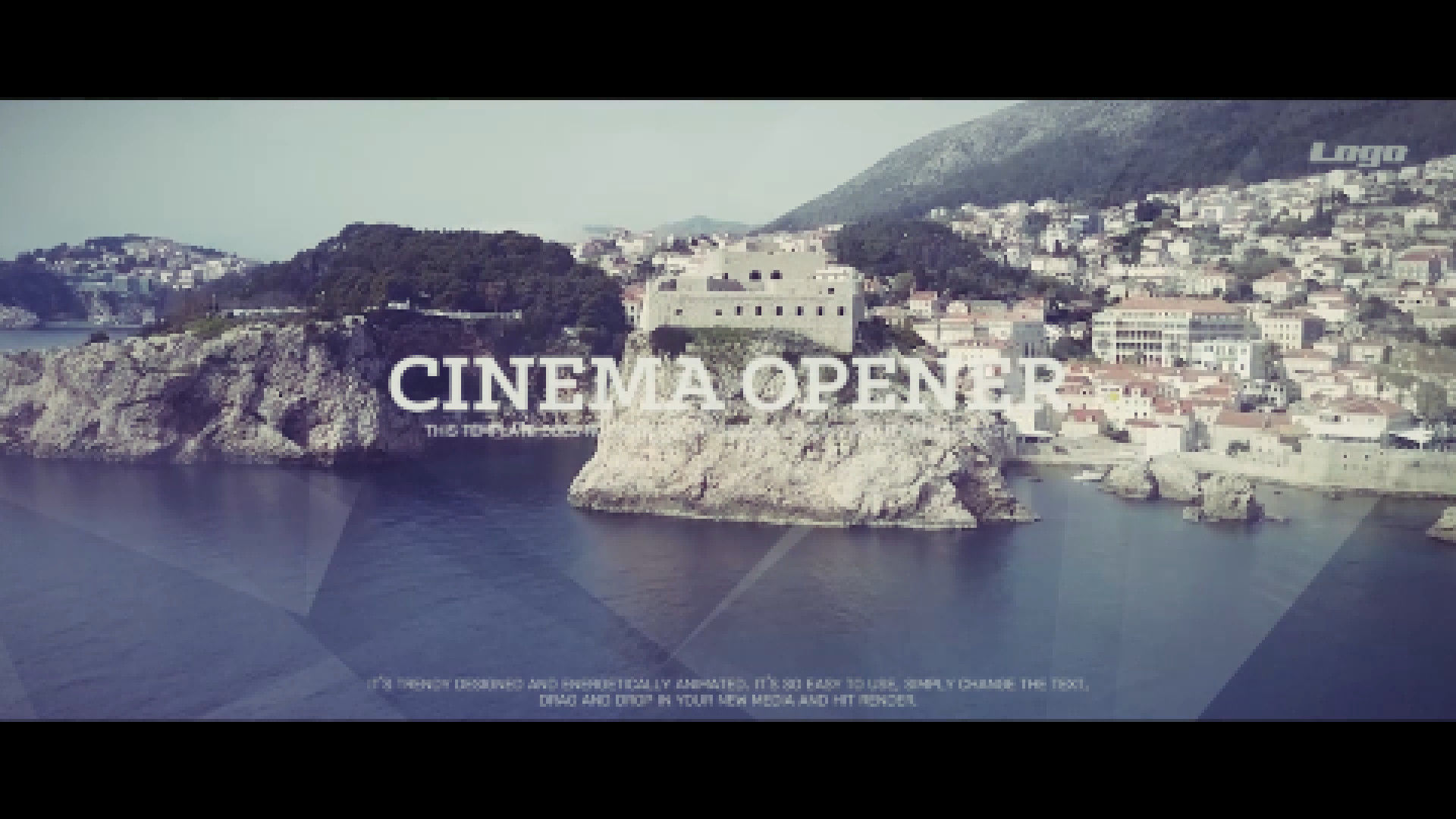 电影影视级开场片头折射玻璃效果转场素材库精选pr模板