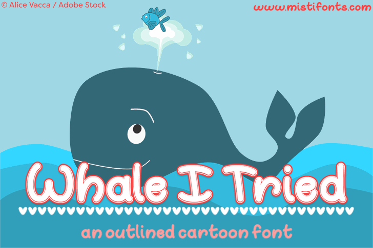 Whale I Tried font插图 Whale I Tried font插图