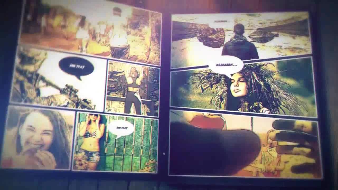 漫画书促销素材库精选AE模板